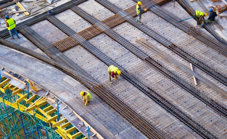 Construction-site work and personnel protective equipment.